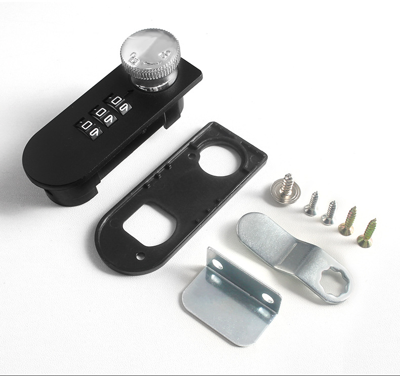 机械拨盘密码塑料密码锁抽屉密码锁储物柜锁文件柜锁信箱转舌锁详情21