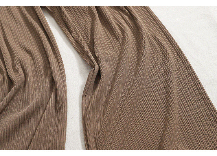 150小个子夏季薄款冰丝阔腿裤女垂感八分裤145直筒宽松白色休闲裤详情12