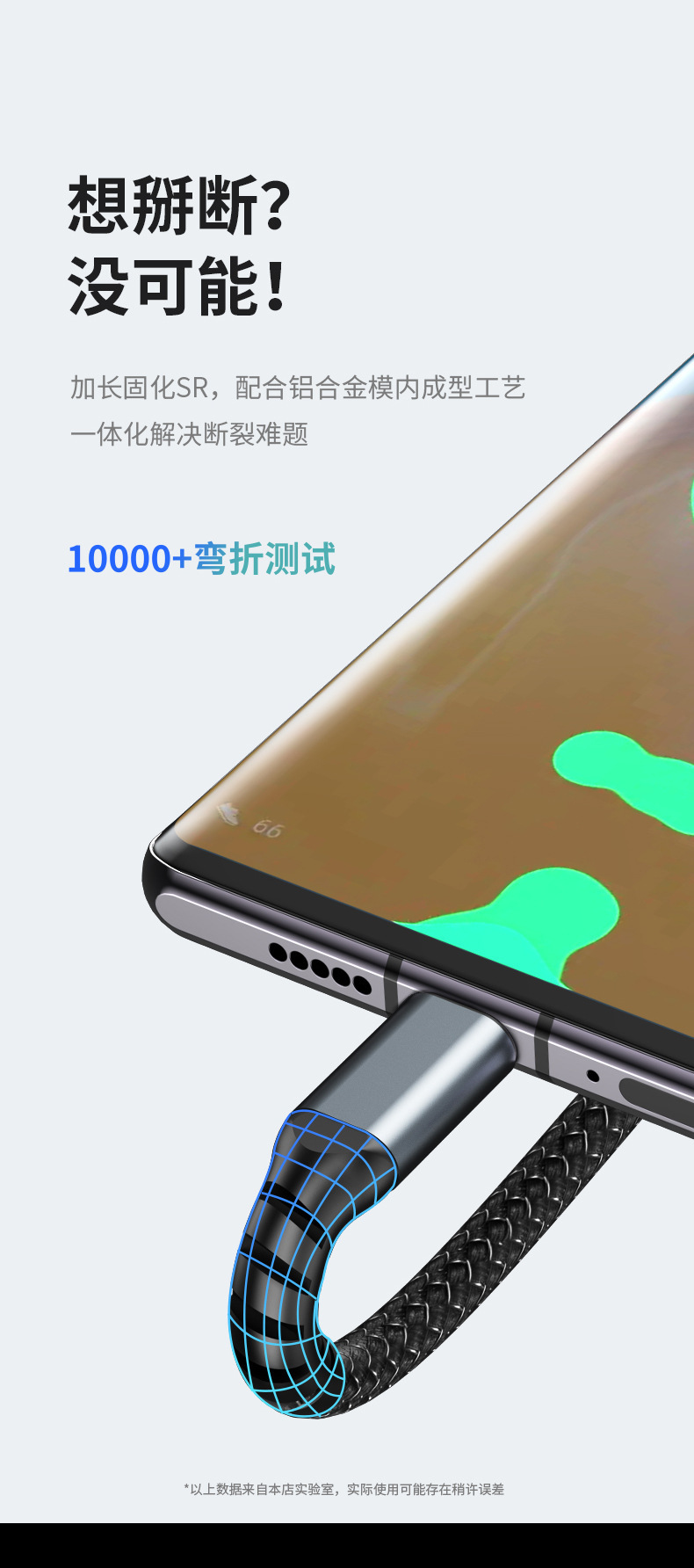 Sogo Electronic transparent digital display fishing net One drag three mobile phone charging cable Super Fast Charging three-in-one data cable pic 9
