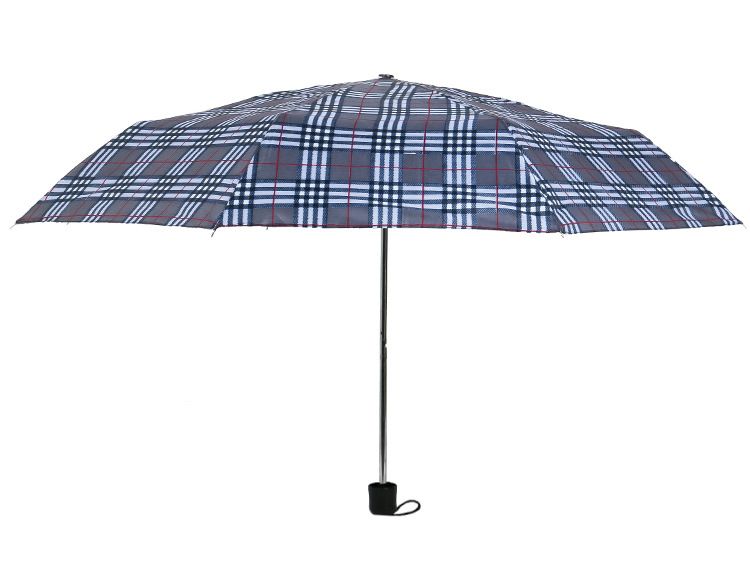 Three-fold checkered umbrellas, couple umbrellas, portable mini folding umbrellas, manufacturer wholesale, advertising umbrellas pic 13