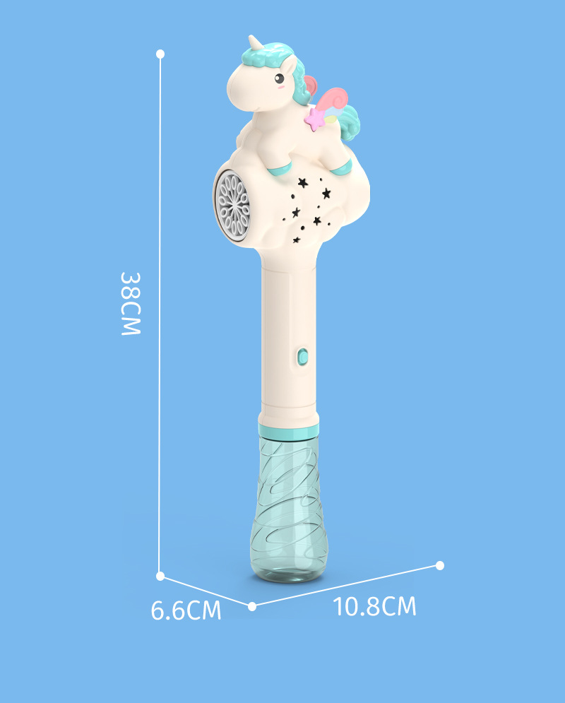 独角兽泡泡棒全自动手持泡泡枪玩具电动儿童男女孩跨境地摊批发详情15
