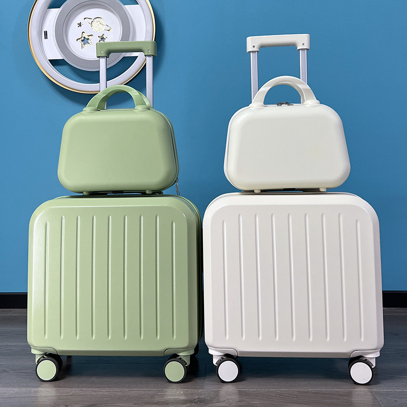 A 18-inch multi-functional small mother-and-child suitcase for women, a gift handle suitcase, a travel password suitcase with logo printing pic 19
