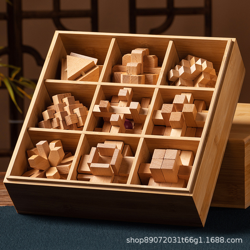 Redwood Lu Ban Lock, Kongming lock, educational toys for adults and children, birthday gifts pic 18