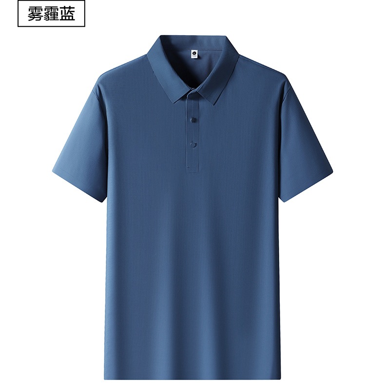 2025年新品上线夏季休闲商务薄款T恤衫上衣男士冰丝短袖POLO衫详情25