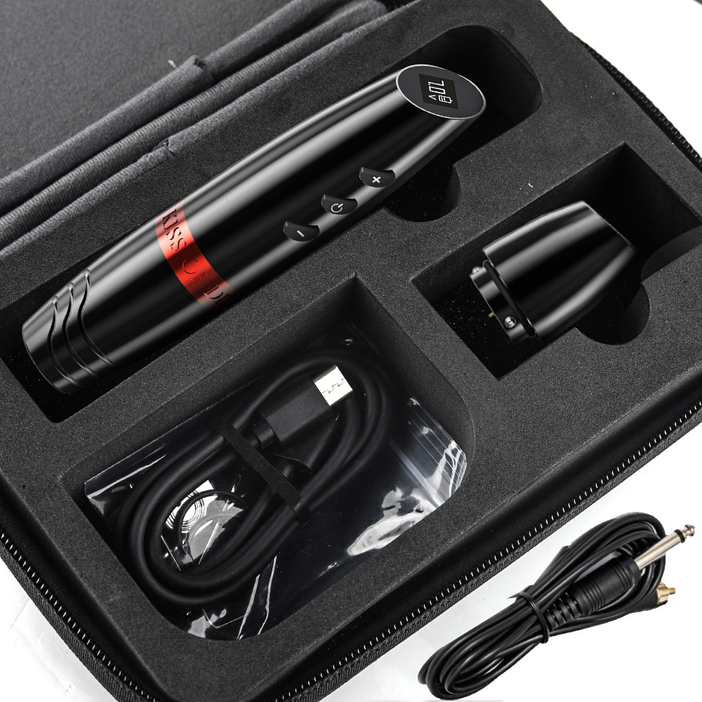 The new shanilak Dragon Kiss wireless charging tattoo pen set comes with a tattoo beauty tool pic 12