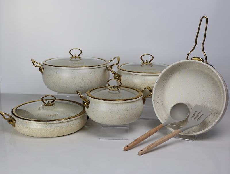 11pcs Turkish-style Granite Nonstick cookwarese pic 2