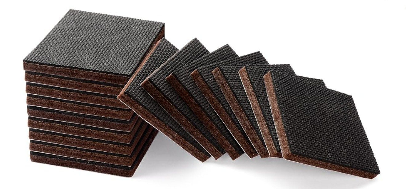 Anti-slip furniture pads, 16 high-end furniture grippers, self-adhesive rubber feet, furniture feet pic 1