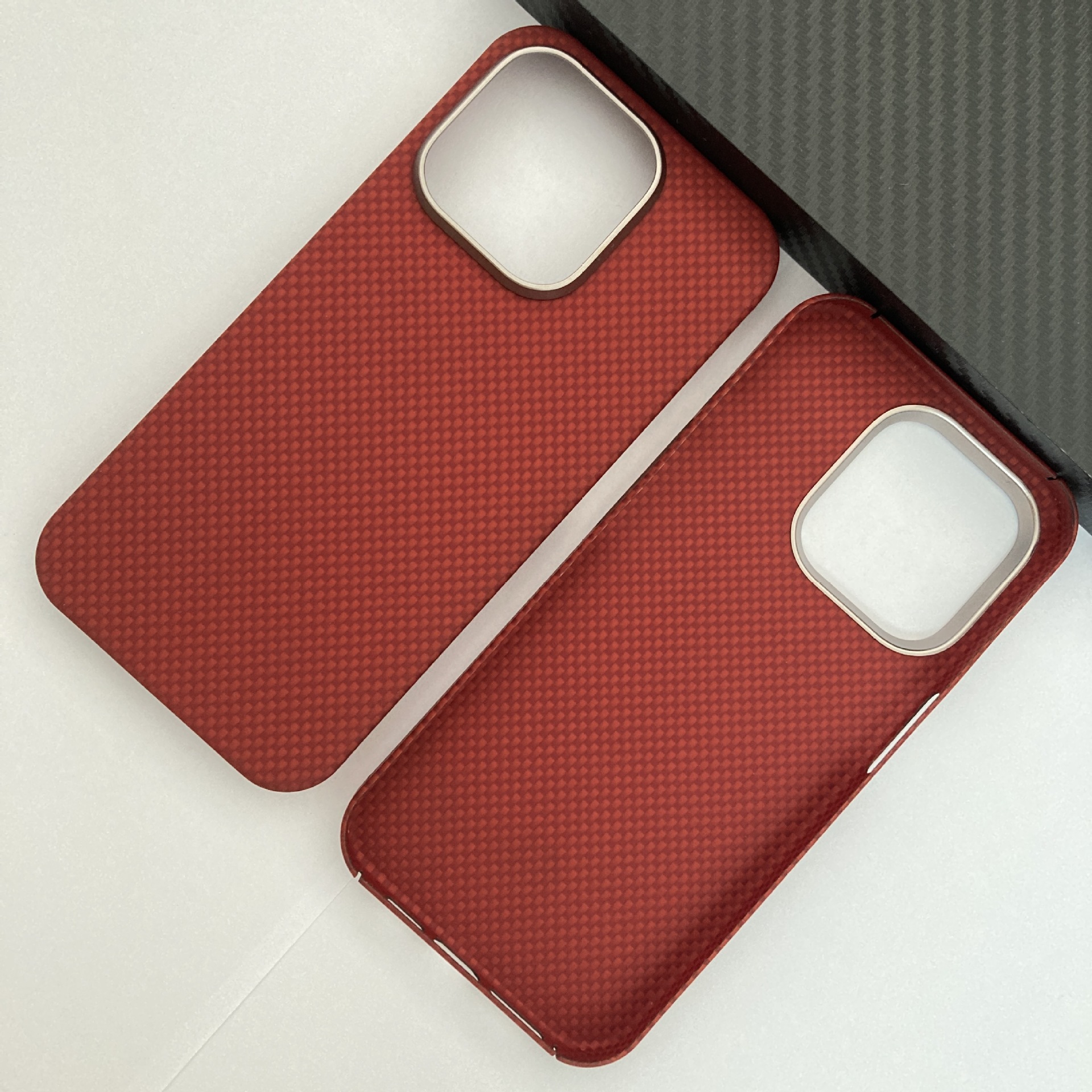 Kevlar China Red is suitable for Apple 15Pro/15Pro X Kevlar aramid fiber material phones pic 7