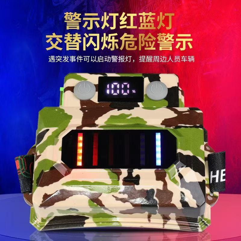 夜勇士激光炮头灯led充电式户外强光头戴式大功率锂电头灯迷彩详情6