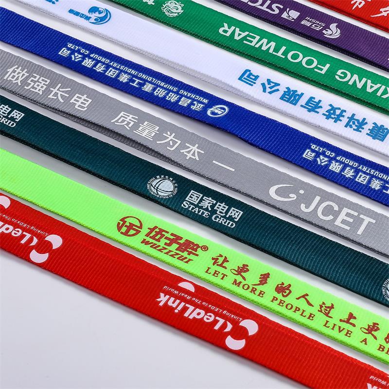 Customized heat transfer name tag lanyards, custom-made ID lanyards, exhibition PVC name tag lanyards, and logo printing from manufacturers pic 2