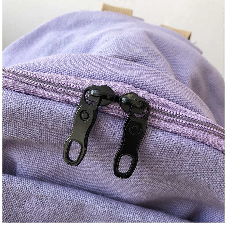 书包女休闲复古耐磨帆布双肩包男女日系大学生简约百搭旅行背包男详情11