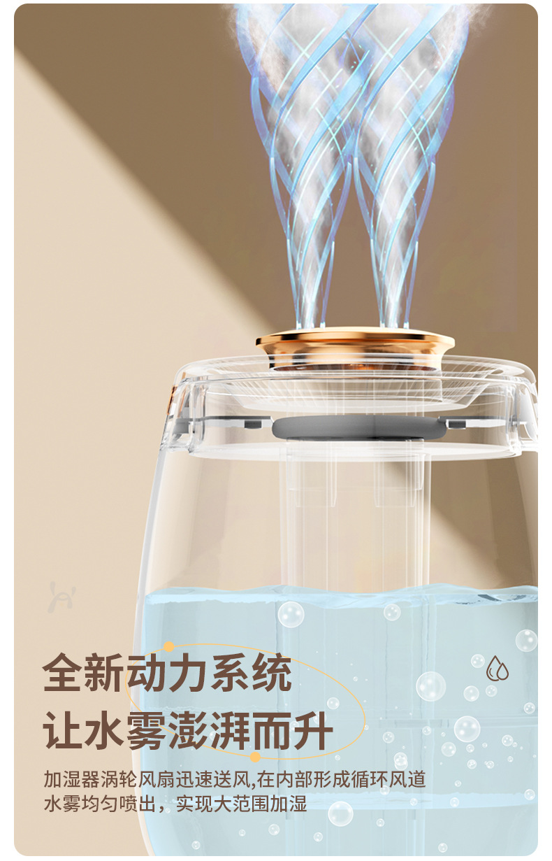 空气加湿器家用静音卧室大喷雾容量孕妇婴儿室内香薰小型空调补水详情9