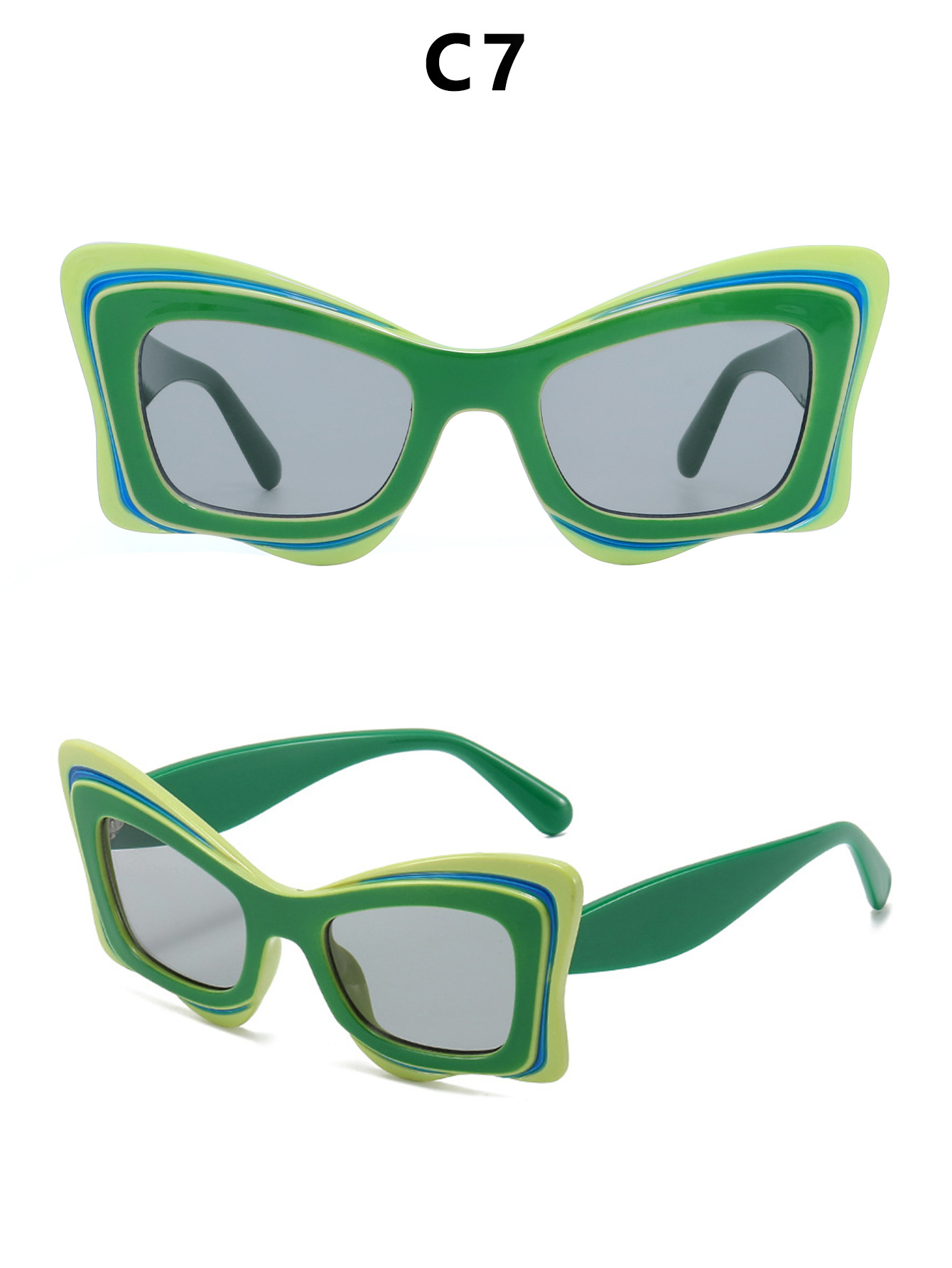 2024新款女士猫眼墨镜女个性防紫外线女款太阳眼镜时尚跨境太阳镜详情20