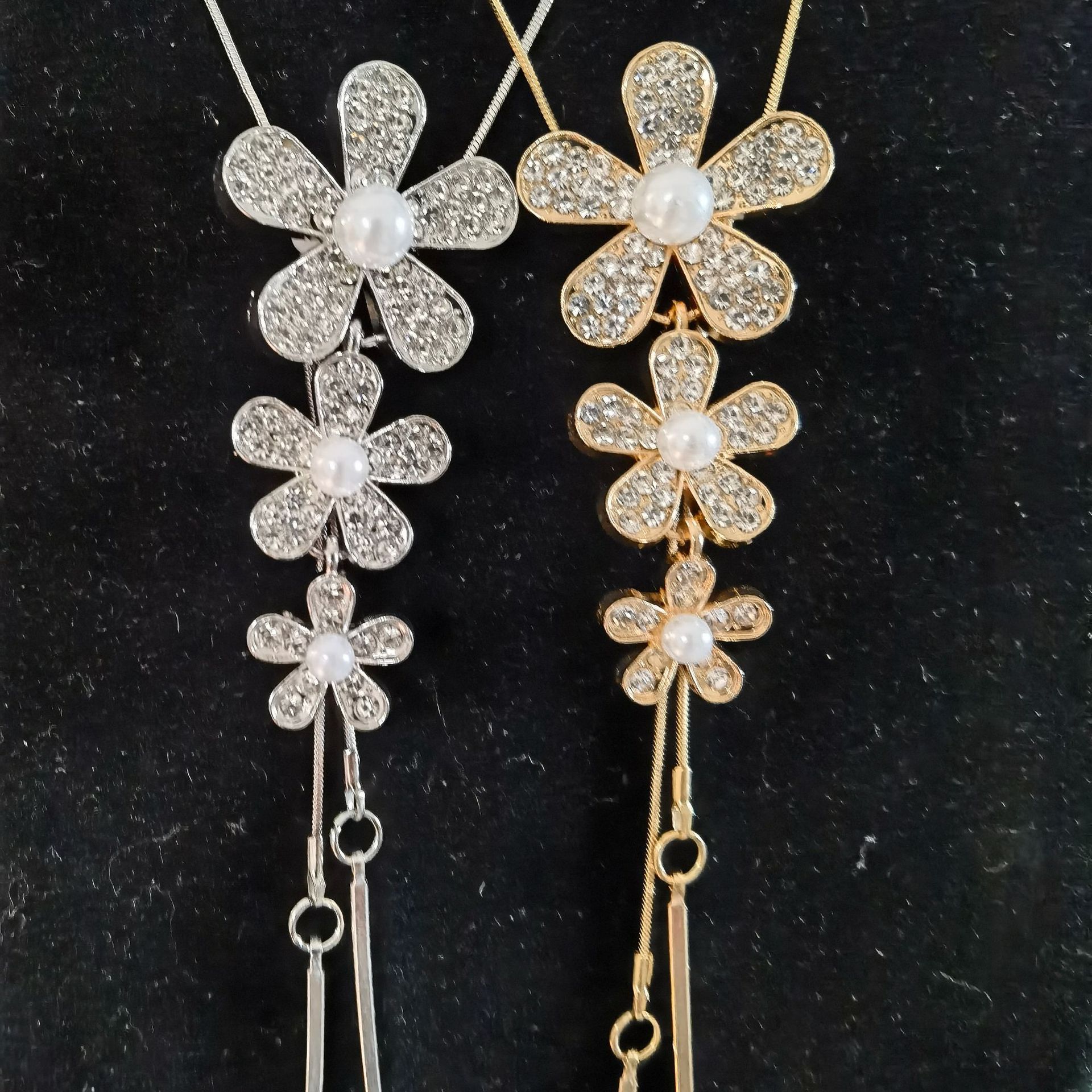 合金高档秋冬毛衣链女百搭高级感长款长项链高档时尚珍珠挂件详情7