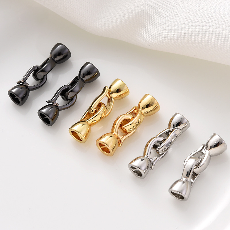 珍珠项链扣头镶锆喇叭扣万能扣收尾扣手链扣毛衣链diy珠宝配件详情18