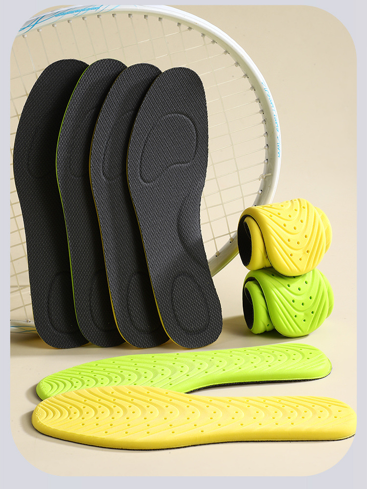 The insoles are 7A grade antibacterial, deodorizing, breathable, sweat-absorbing, highly elastic, shock-absorbing, and are thin for casual running, basketball and badminton pic 20