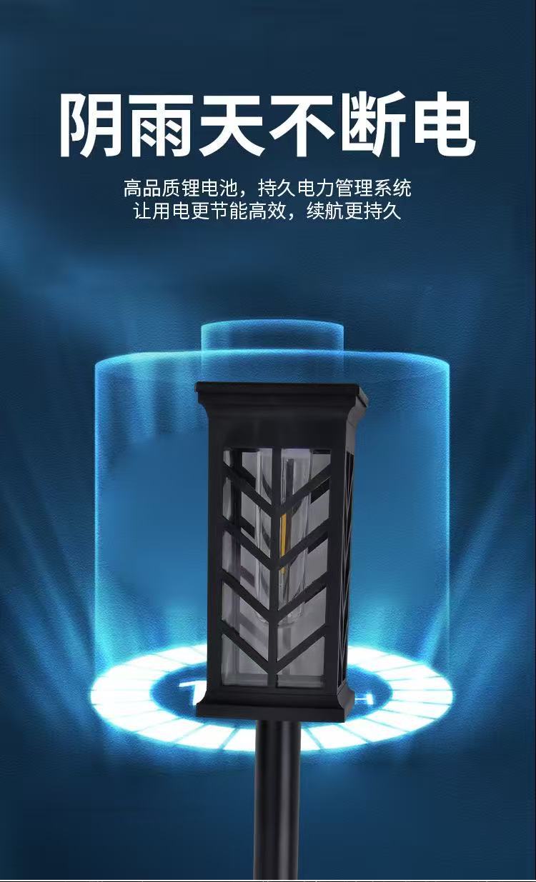 Outdoor solar courtyard ground socket lamp, waterproof, easy to install, long-lasting, intelligent light-controlled night lighting street lamp pic 8