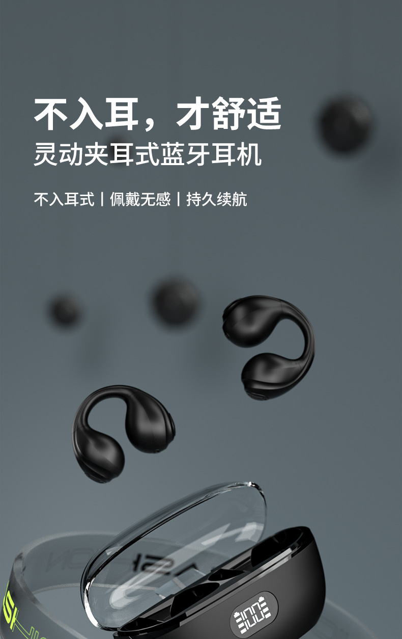 GM50 беспроводные bluetooth наушники, которые не носят шум, водонепроницаемые для бега, чтобы не потеть pic 1