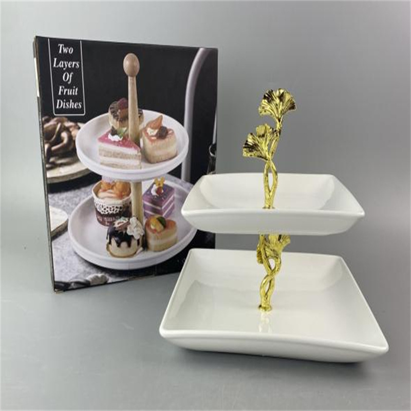 厂家直销五金提手串盘架水果盘子蛋糕甜品盘果盘合金支架家居配件详情19