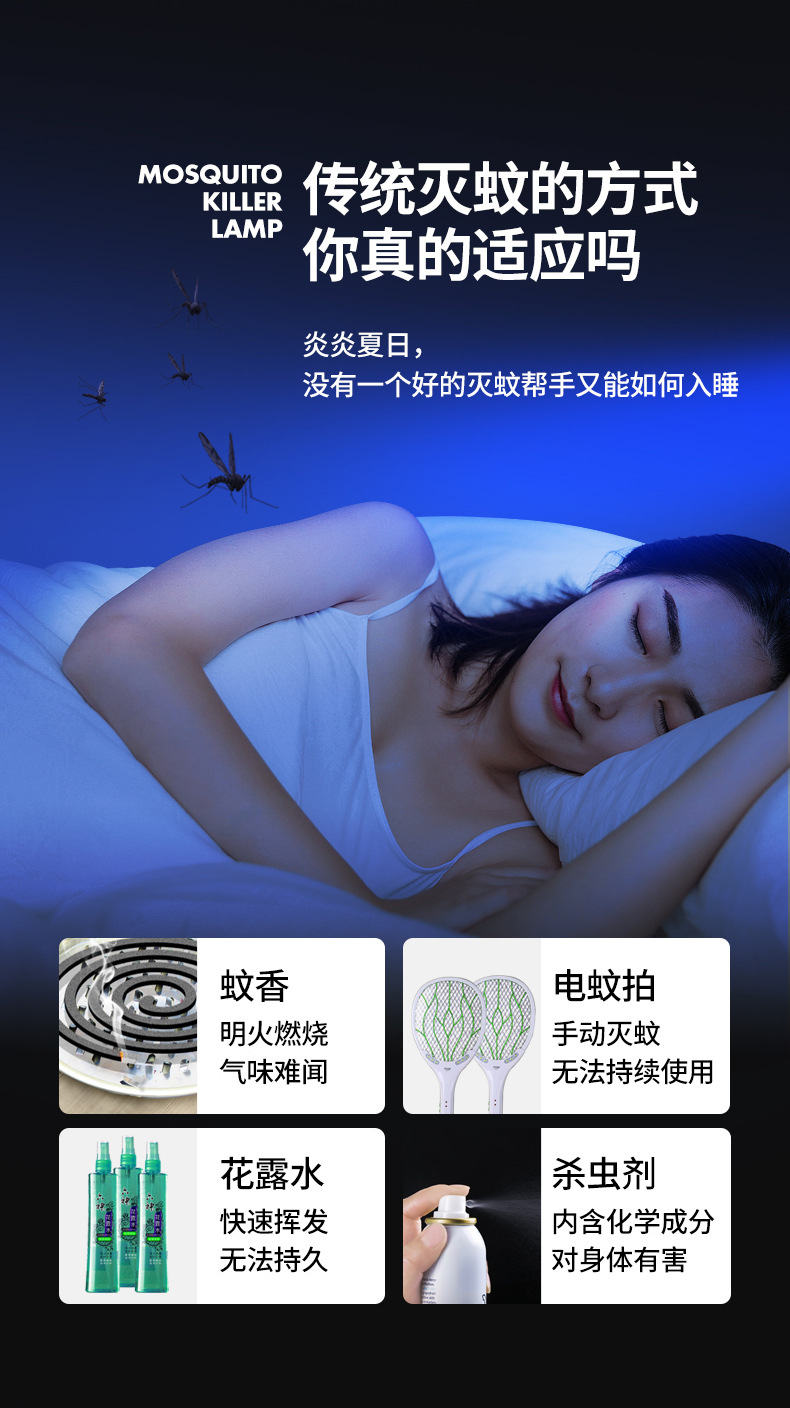 灭蚊灯usb led户外光触媒孕妇婴儿家用户外灭蚊灯器普通款有FCC认详情3