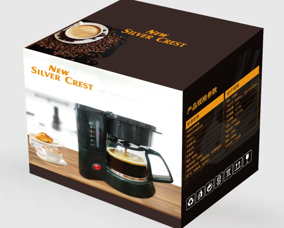 Cross-border American household coffee machine, drip milk tea machine, coffee pot, mini 750ML small grinding machine factory pic 2