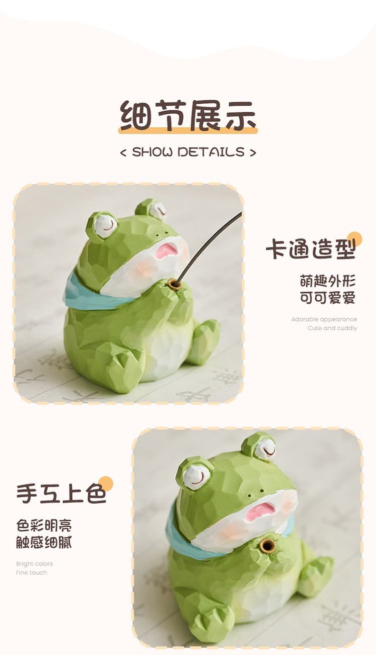 Squinting animal fishing ornaments, desk atmosphere decoration, computer monitor ornaments, small gifts for good luck when coming ashore pic 13