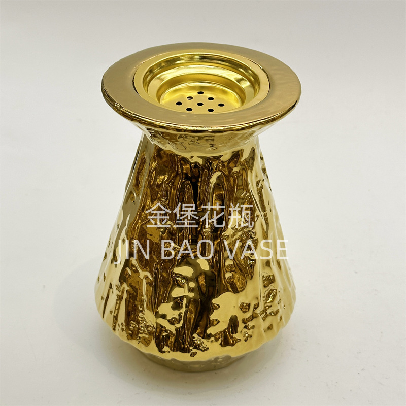 金色香炉手持中东阿拉伯节日金属欧式圆形托盘香薰炉小号工厂发货详情12
