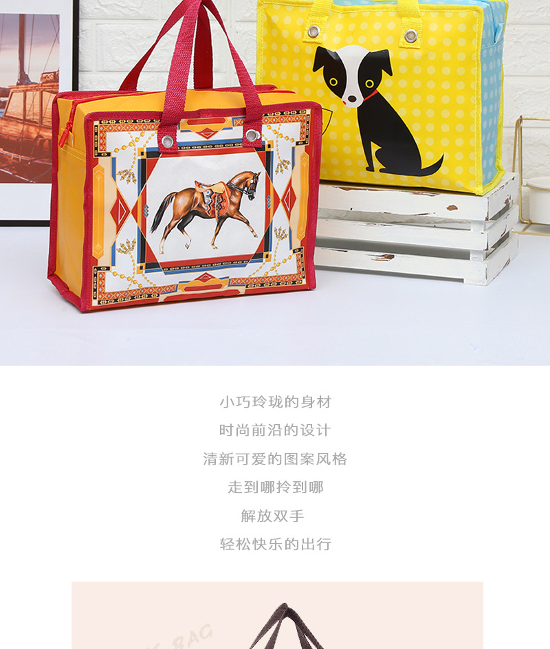厂家直供PP无纺布袋 创意家居用品手提便当袋 化妆品收纳袋中号环保耐用详情20