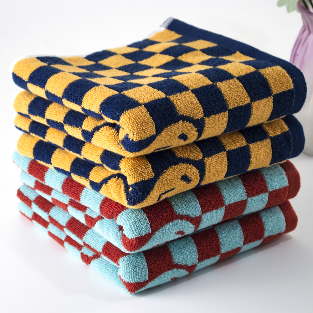 毛巾纯棉加厚面巾极限股色织提花全棉毛巾柔软吸水成人洗脸巾批发详情11