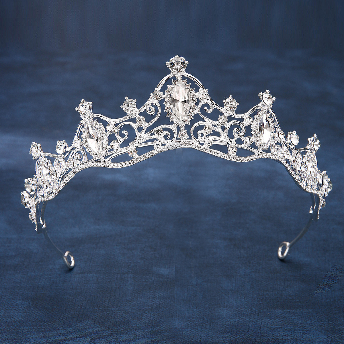 新娘皇冠头饰新娘巴洛克韩式水钻公主女王冠生日发饰端婚纱礼服配详情24