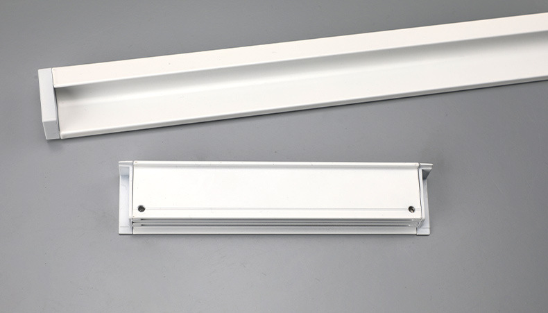 黑色嵌入式暗装拉手金色银色抽屉把手青古铜挖槽移门加长对装拉手详情50