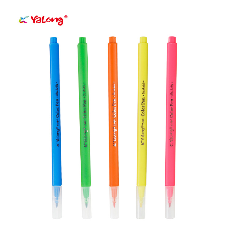 Yalong wholesale watercolor pens with fine tips and 12-color painting tools for children pic 6