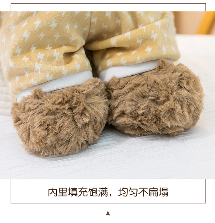 新款睡衣佩吉小熊毛绒玩具送朋友生日礼物卧室飘窗摆件兑换大娃娃详情19