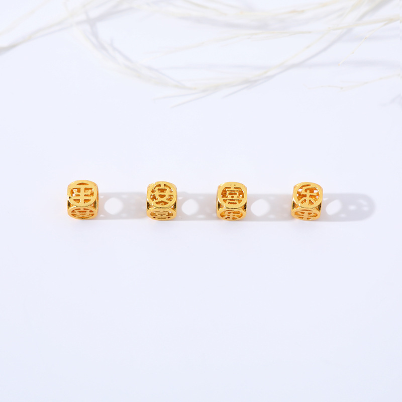 diy bracelet accessories 3D peace, joy, cute cat head carved bracelet pendant jewelry factory direct supply pic 5
