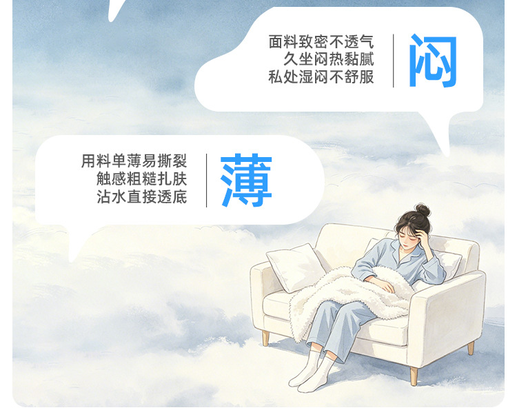 EO灭菌一次性内裤女独立包装产妇月子日抛免洗内裤旅行出差便装详情4