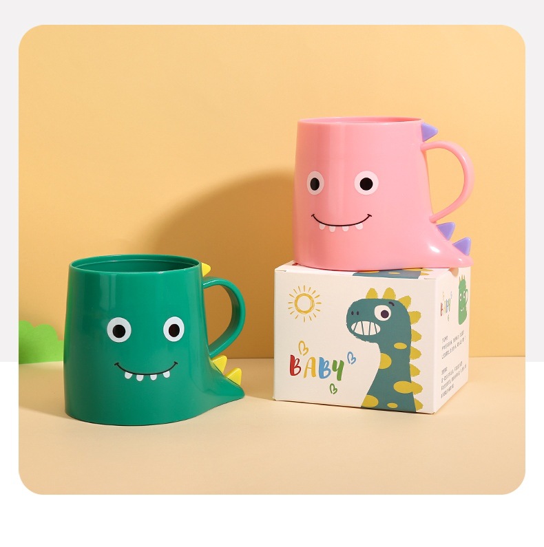 小恐龙牙杯男孩款 儿童水杯漱口杯 刷牙杯家用防摔 喝水杯子宝宝牙杯 其他分类可选详情14