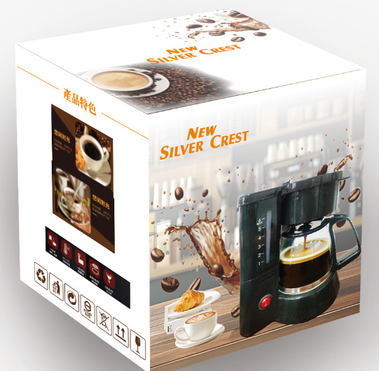 Cross-border American household coffee machine, drip milk tea machine, coffee pot, mini 750ML small grinding machine factory pic 1