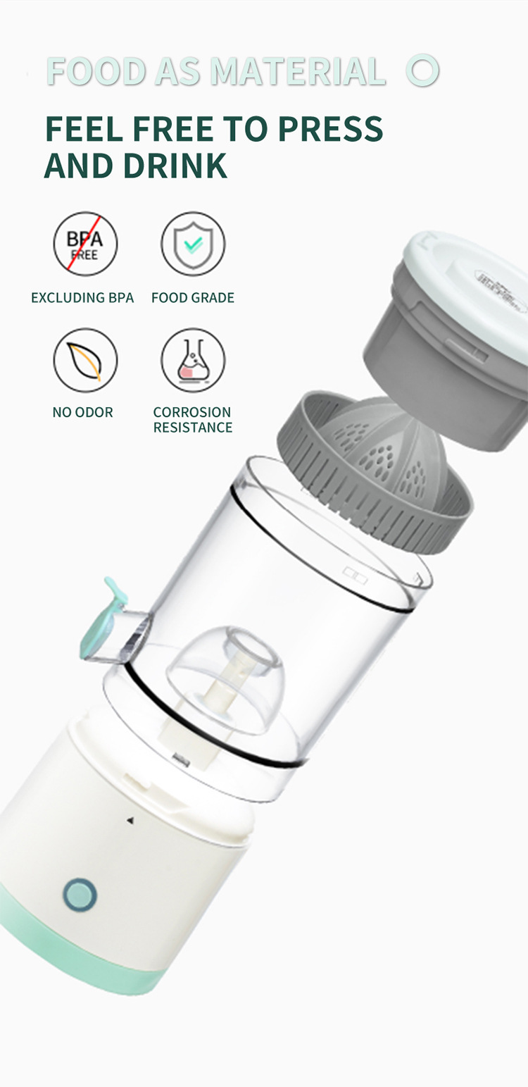 Cross-border new household electric high-appearance-level juicer, original juicer, wireless juicer, fruit processor, rechargeable press, multi-power juicer pic 22