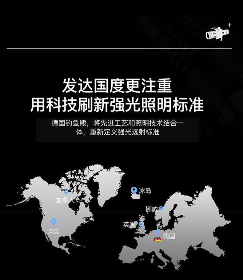 Factory direct sales of outdoor searchlights, high-intensity long-range led flashlights, USB charging COB side lights, camping rechargeable type pic 5