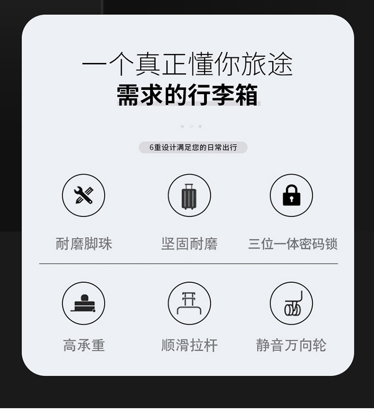 旅行箱男学生大容量铝框密码箱女行李箱结实耐用加厚拉杆箱万向轮详情2