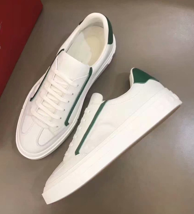 真皮男板鞋欧洲站拼色系带小白鞋平底牛皮防臭黑色时尚休闲单鞋潮详情12