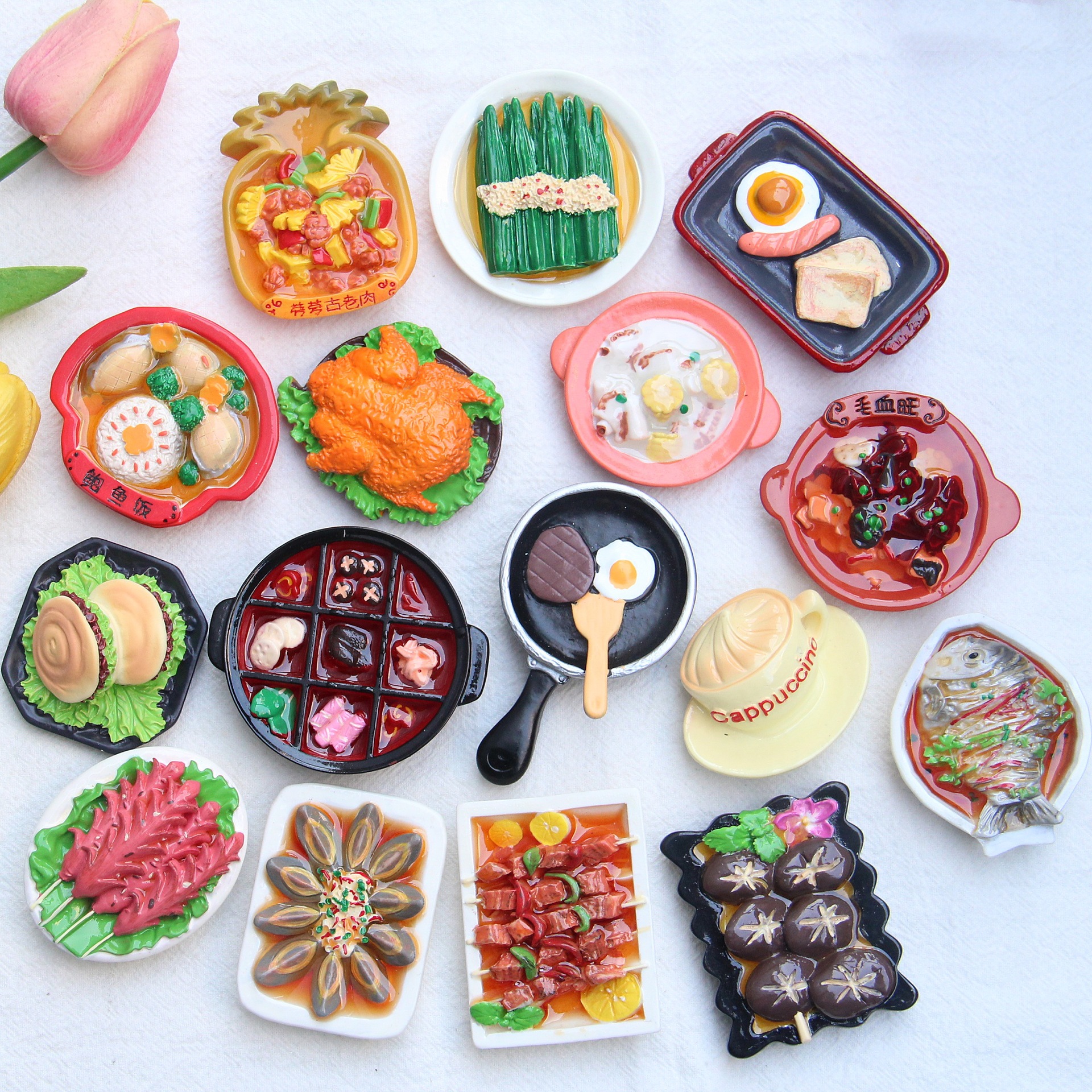 New Chinese-style food play fridge magnets, large card fridge magnets, food play blind bags, Douyin open blind bags, blind boxes, fridge magnets pic 18