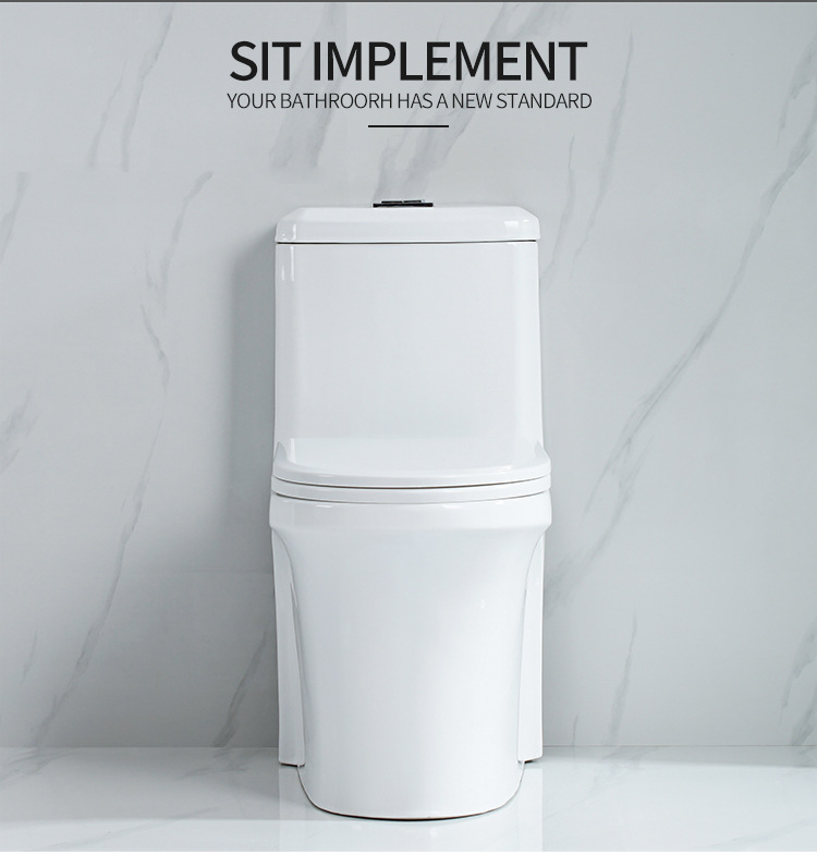 Large-diameter super vortex siphon integrated toilet, household bathroom, anti-odor, anti-splash, anti-freezing, silent water-saving ceramic toilet pic 30