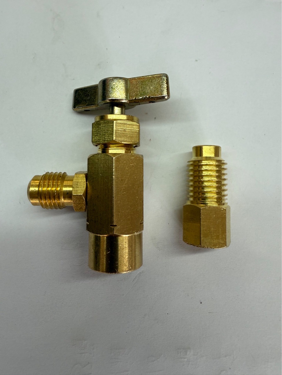 R1234YF汽车空调制冷剂雪种冷媒开瓶器加氟转换接头TT12LH14+左旋详情4