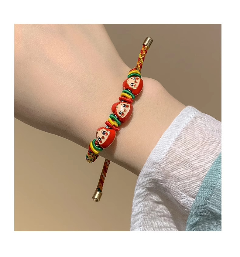 端午节五彩绳手工编织可调节本命年红绳手链儿童粽子手绳手串礼物详情23