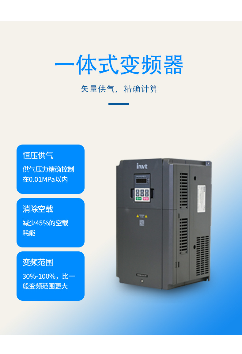 Bison Bosen Machinery Permanent Magnet variable frequency Screw Air Compressor 7.5KW Industrial grade energy-saving variable frequency air compressor Screw air compressor pic 7
