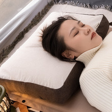 户外充气枕便携式舒适海绵枕头午休睡枕旅行靠枕可收纳靠背椅豆枕详情3