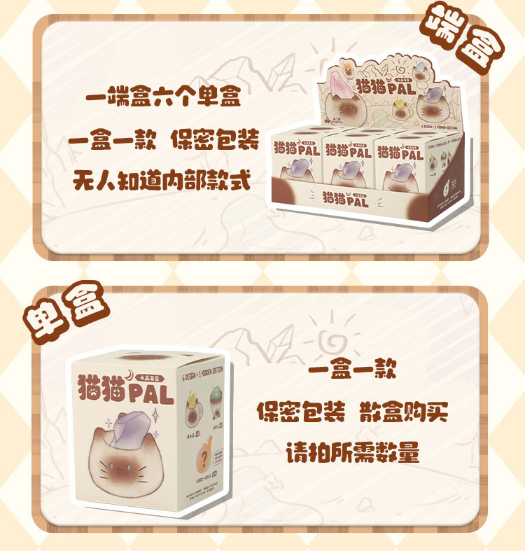 Wholesale of Catcat PAI crystal figurines, blind boxes, cute animal dolls, car decorations and stress-relieving small ornaments pic 15