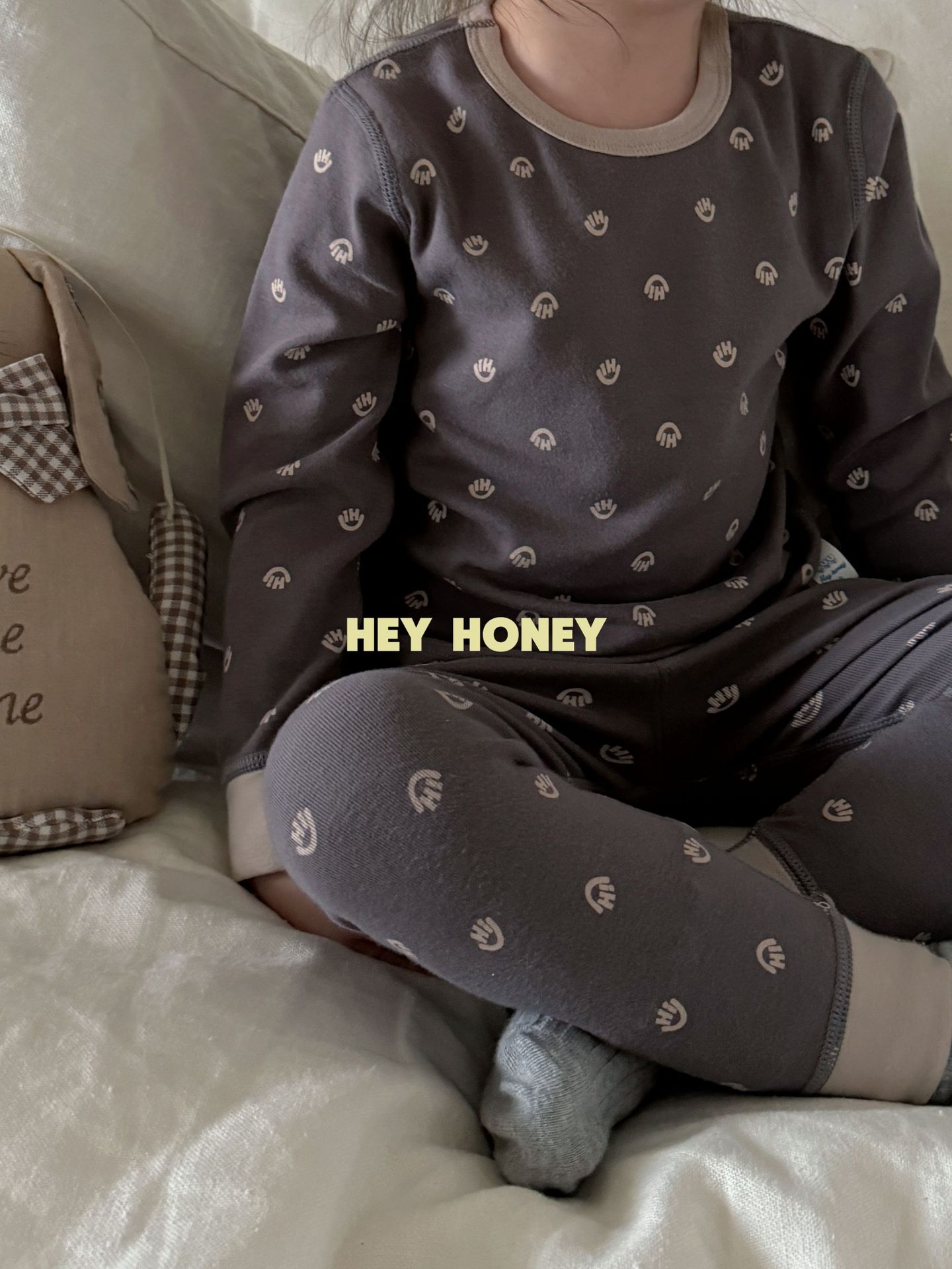 大小卷 Hey honey男女童舒绒秋衣秋裤内衣套装居家服儿童家睡衣详情38
