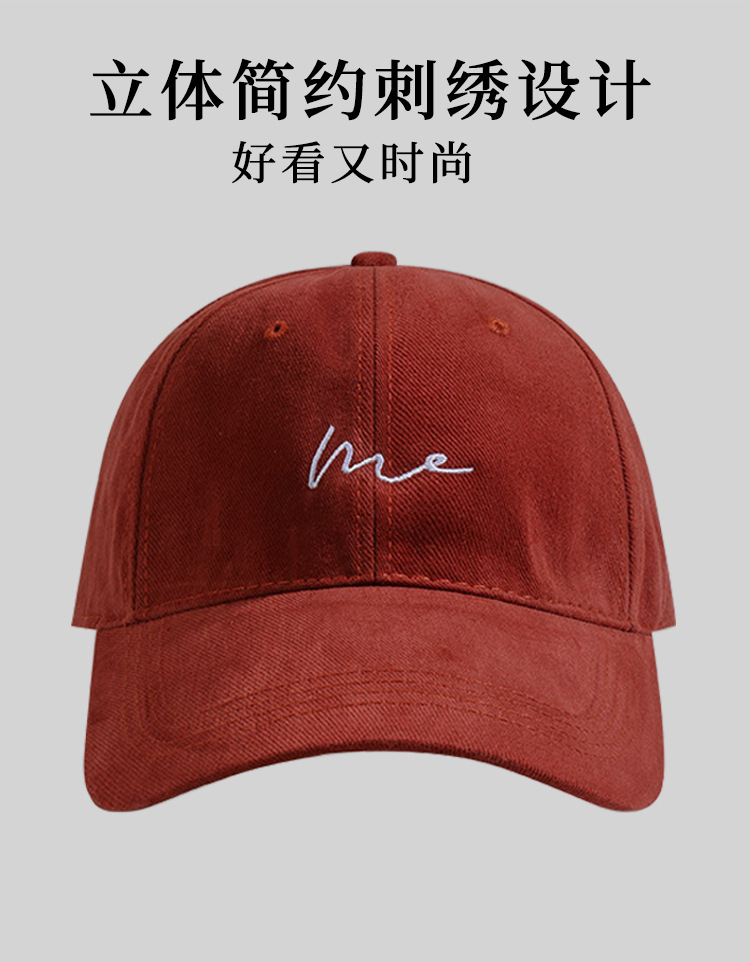 2024 New large-head circumference baseball cap for women, deep-top brushed cotton baseball cap, Korean-style wide-brimmed cap for adults pic 6